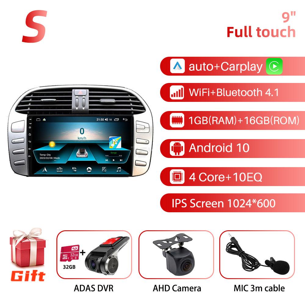 2 Din Carplay Car Multimedia For Fiat Bravo 2007-2012 Android Car Radio Stereo GPS Navigation Head Unit Autoradio Audio 4GLTE