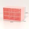 Japanese Solid Color 9-Grid Mini Drawer Storage & Organizer Box