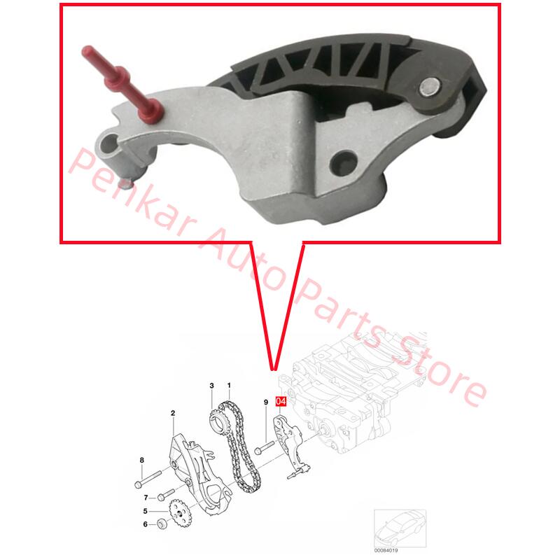11417505842 Oil pump Chain Tensioner For BMW E81 E87 116i 118i 120i E46 E90 E91 E92 316i 318i 320i E60 520i X1 E84 N46