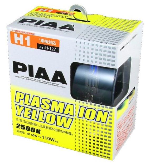 

Галогенная лампа PIAA PLASMA ION YELLOW Плазменно-ионная желтая H1 55 Вт [PIA] [Номер модели] H-127