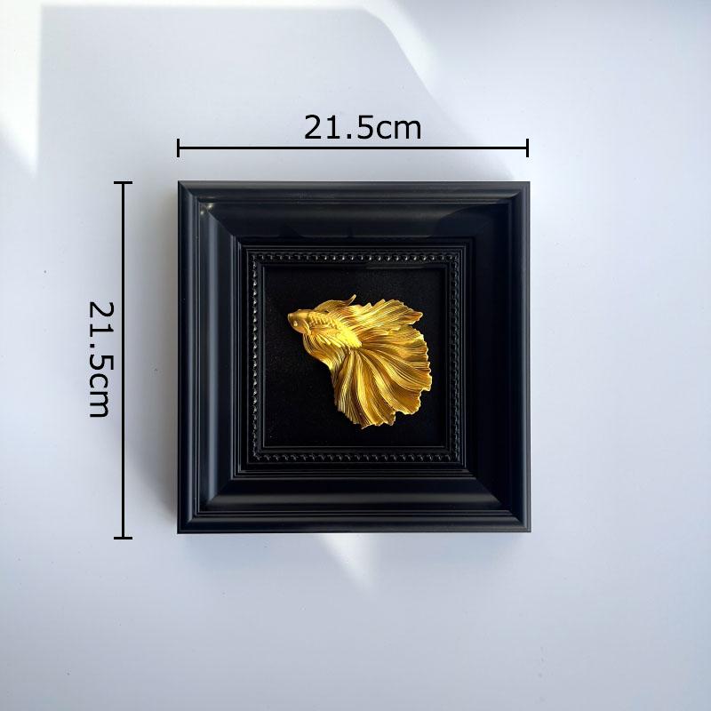 

Golden Carp Painting Wall Hanging Paintings Living Room Decoration Background Display Ornaments Relief Fish Wall Picture