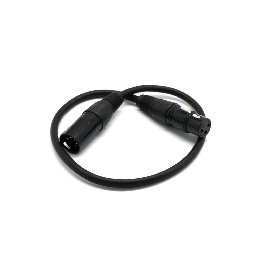 Lighting Accessory DMX Adapter Lead XLR 5 Pin Male To 3 Pin Female Connector Cable for Stage Equipment Setup