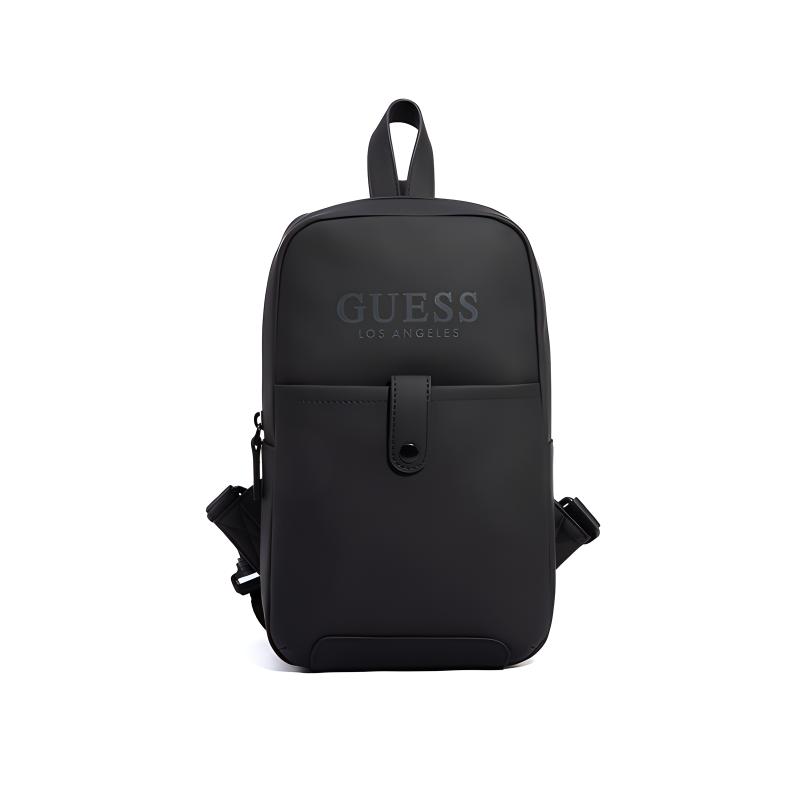 New GUESS Synthetic Leather Sling Bag Small Size Unisex Black GSBPM909093BLA