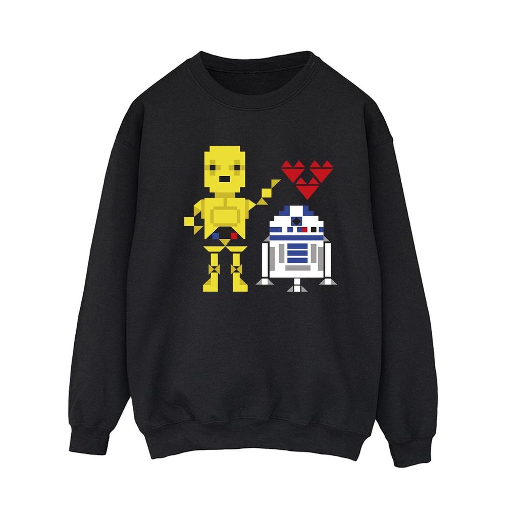 Star Wars Womens/Ladies Heart Robot Sweatshirt