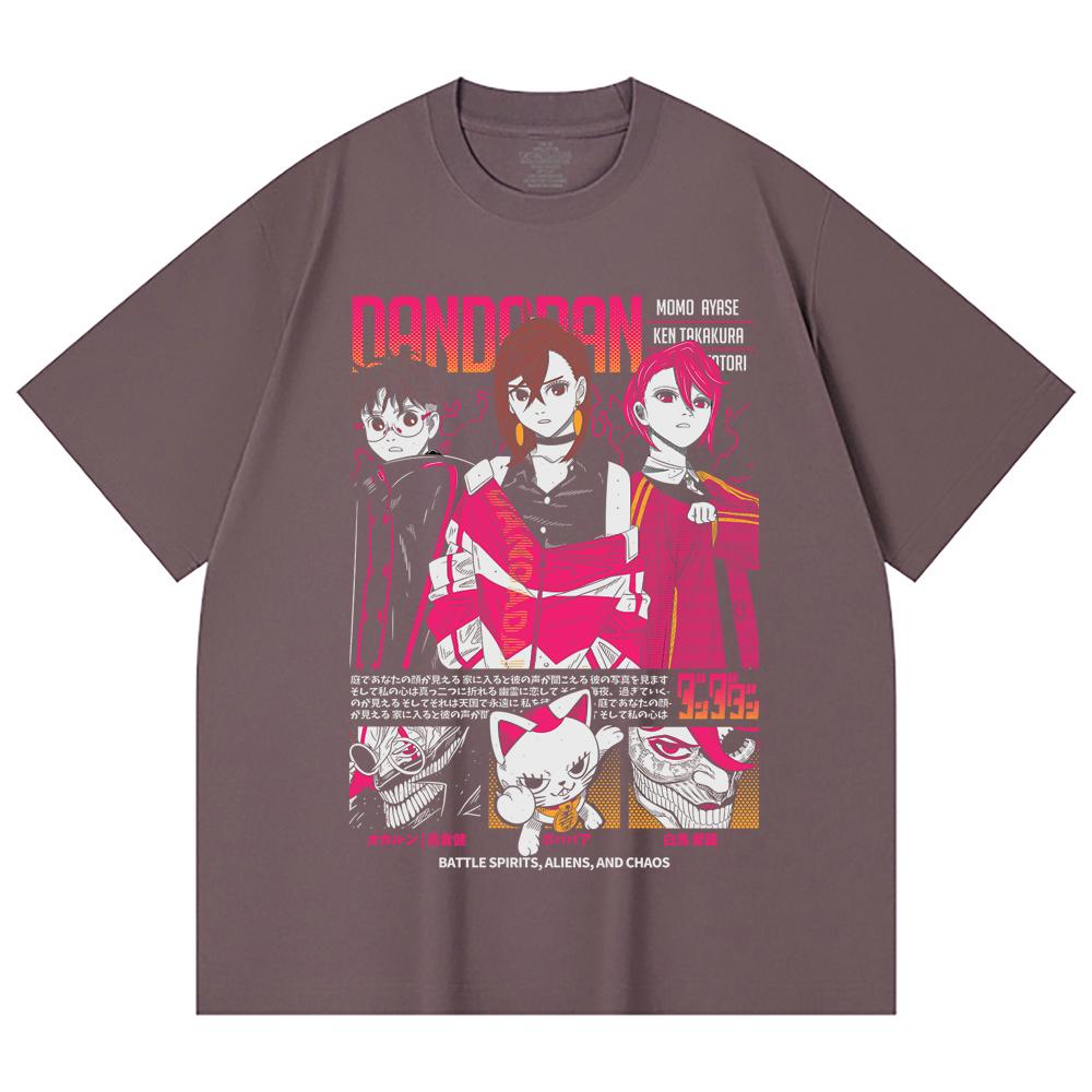230 Gsm 100% Cotton Dandadan V14 Print Unisex Heavy Cotton T Shirt