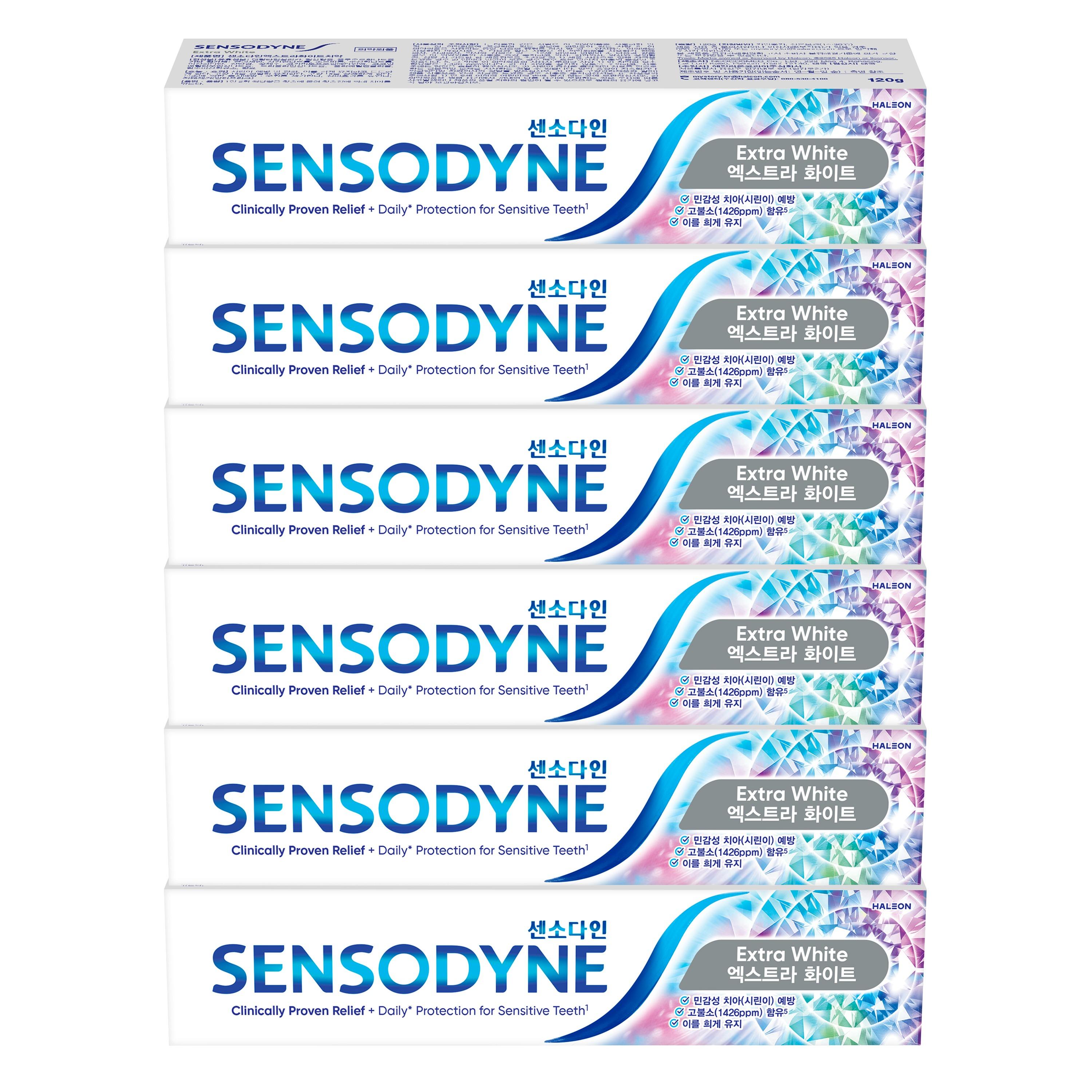 Зубная паста Sensodyne Extra White 120 г x 6 шт.