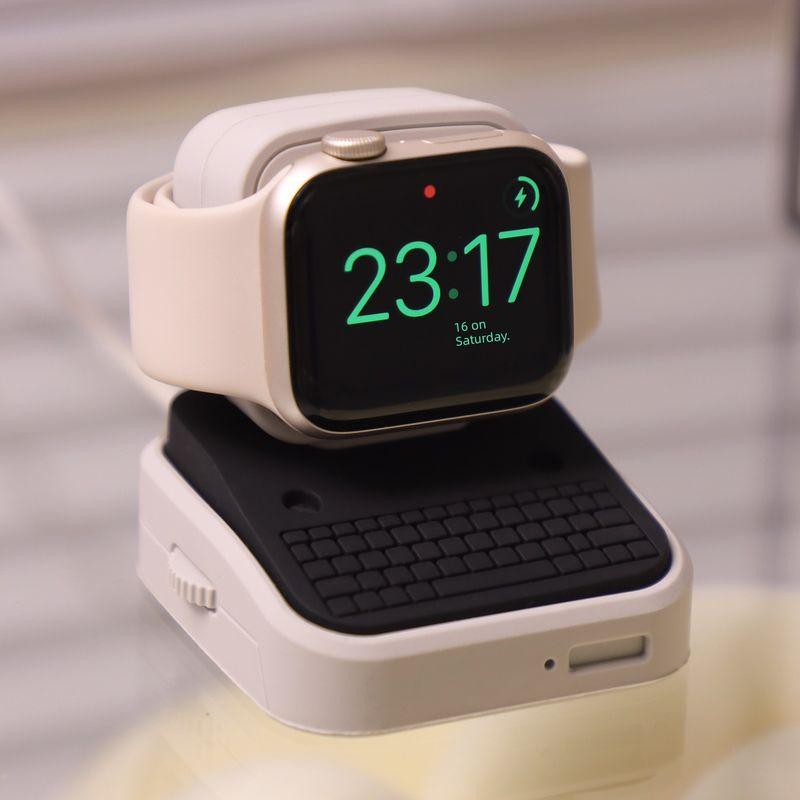

Creative Small Computer Cute Watch Base Apple Light gray