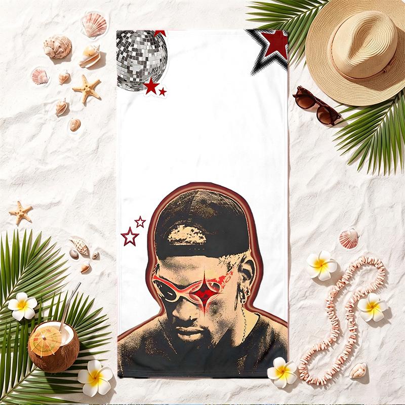 Chris Brown Soft Beach Towel Stylish Beach Pool Towel for Summer Seaside Vacation Travel