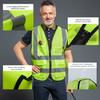 Reflective Vest High-Grade Safety Signal Custom Logo Rider Jacket Vest High Visibility Working Safety Jacket Fluorescent Woman