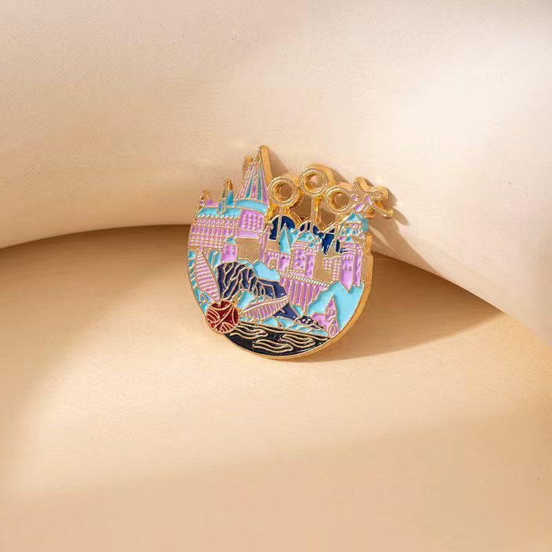 

High-End Alloy Cartoon Tourist Attraction Brooch