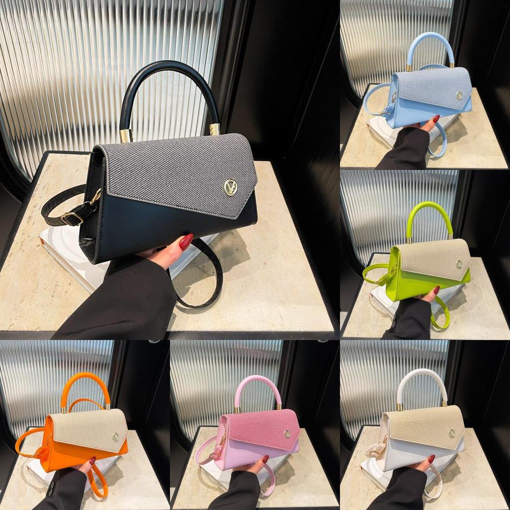 Borsa a Spalla Quadrata Piccola in PU alla Moda con Patta Superiore per Uso Quotidiano Casual