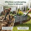 Imitation Stone Garden Fence,No Dig Landscape Edging,Faux Stone Garden Edging Border,Interlocking Landscape Border Panels