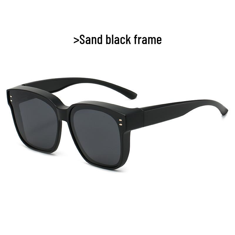 TR1055 Polarized UV Protection Over-Glasses for Myopia, Large Frame Sunglasses for Men & Women