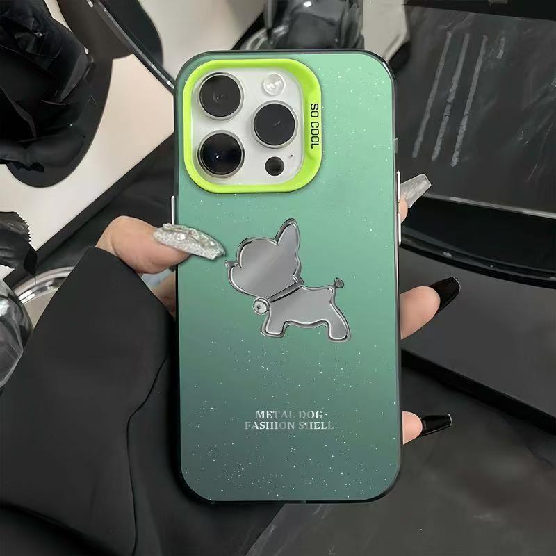 Bell Welpe Stoßfeste Handyhülle für iPhone 12 Pro Max bis iPhone 16, Kompatibel mit Apple 14-15 Pro Modellen, Grenzüberschreitendes Design.