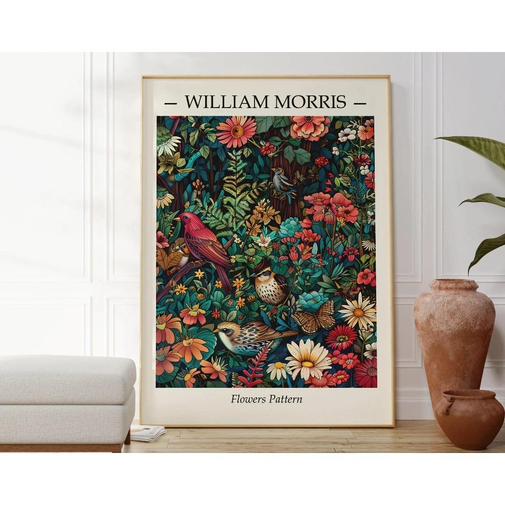 1PC Neutral William Morris Poster Poster Paper Print Home Living Room Bedroom Entrance Bar Cafe Art Painting Decoration