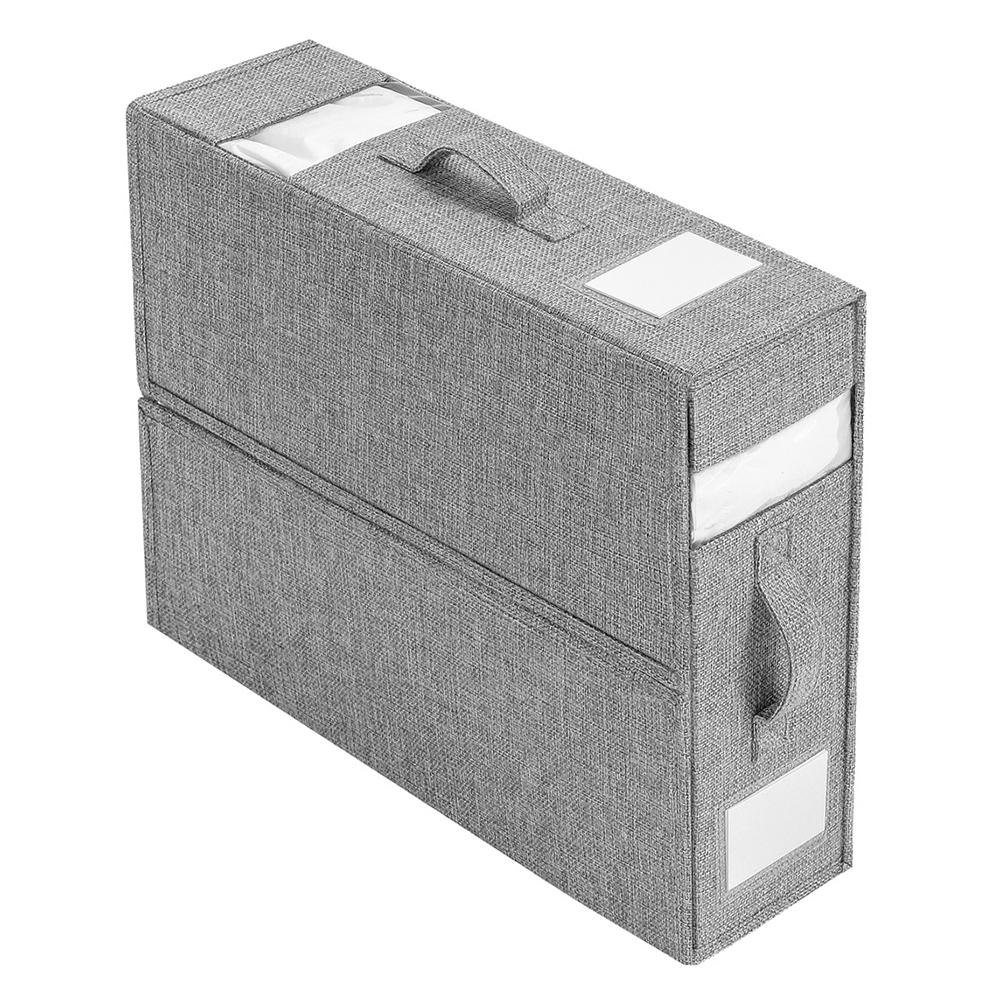 Bed Sheet Organizer Large Capacity Foldable Closet Storage Visual Windows Bed Sheets Quilt Storage Bag Quilt Clothes Storage Bag