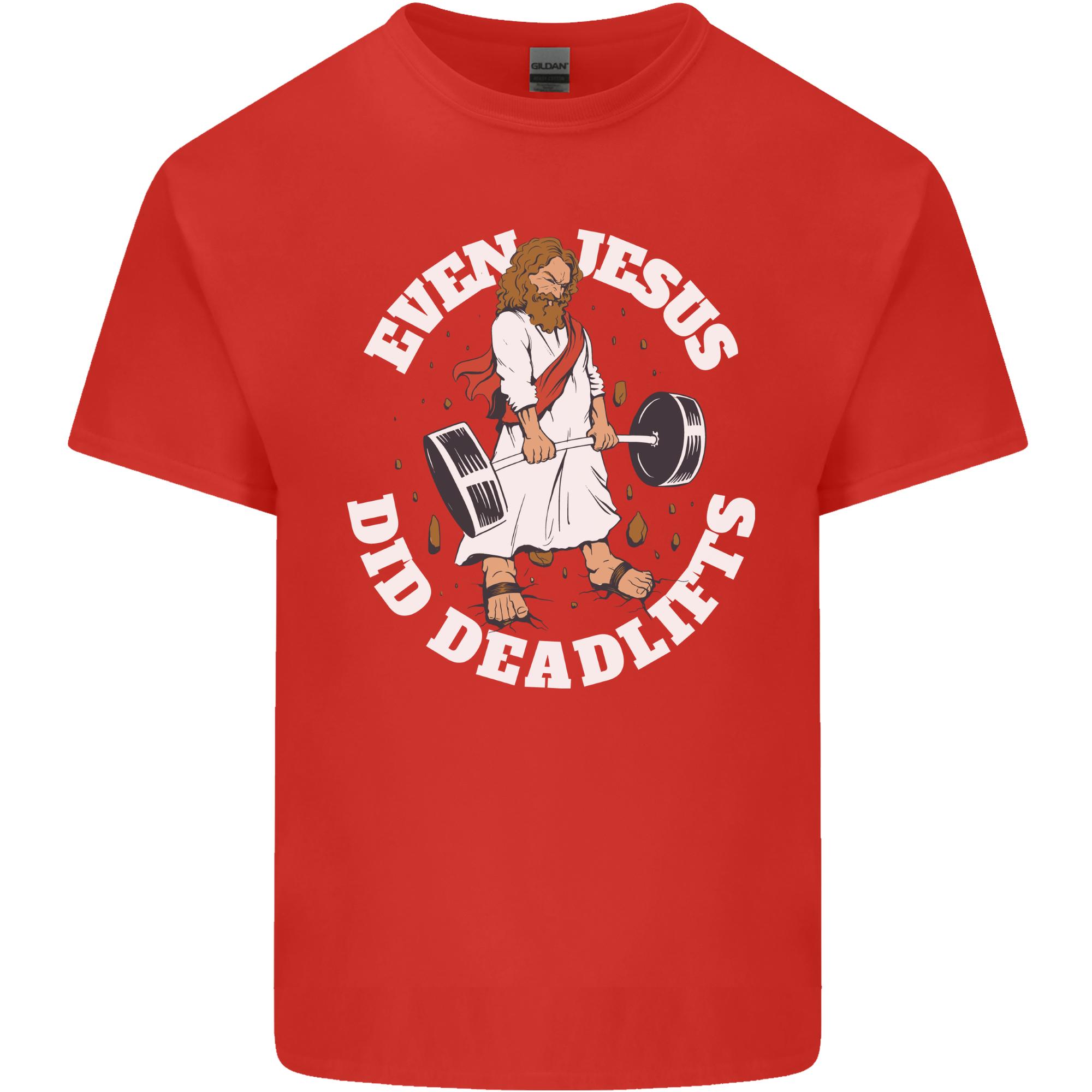 Jesus Deadlift Funny Gym Bodybuilding Training Unisexs Light Cotton TShirt S