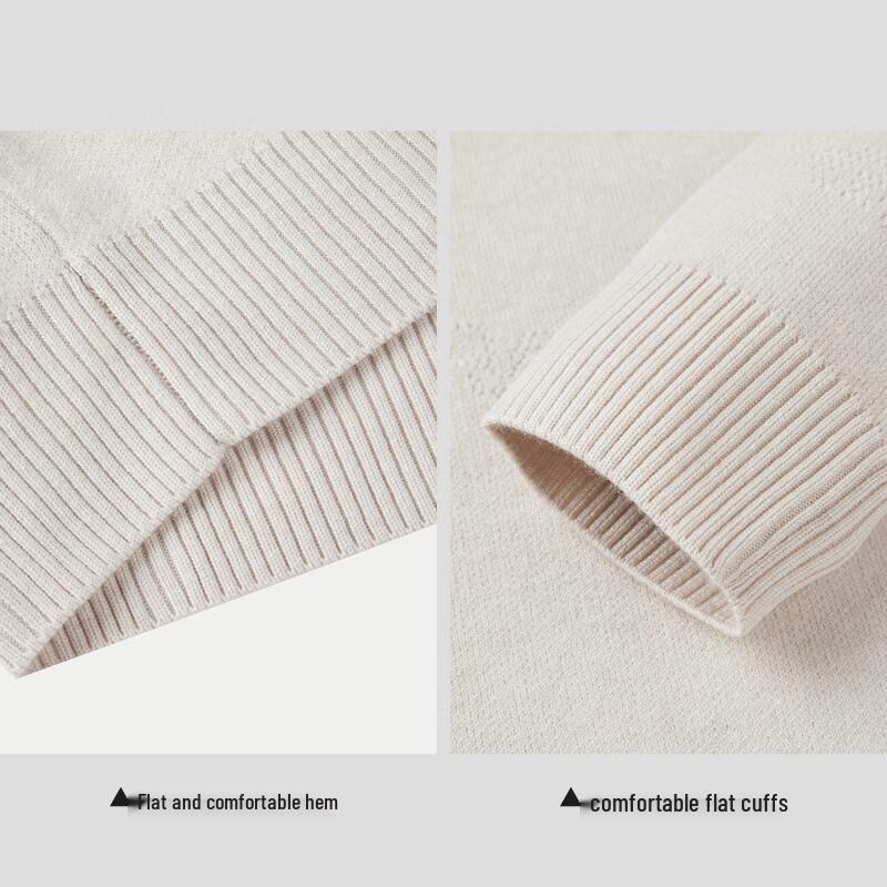 HLA Men's Warm Fake Two-Piece Knit Sweater