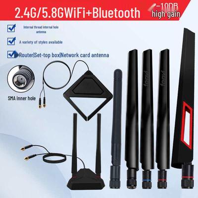 Dual-Band WiFi Desktop-Antenne: 2,4G/5G, Rundstrahl, Magnetische Basis.