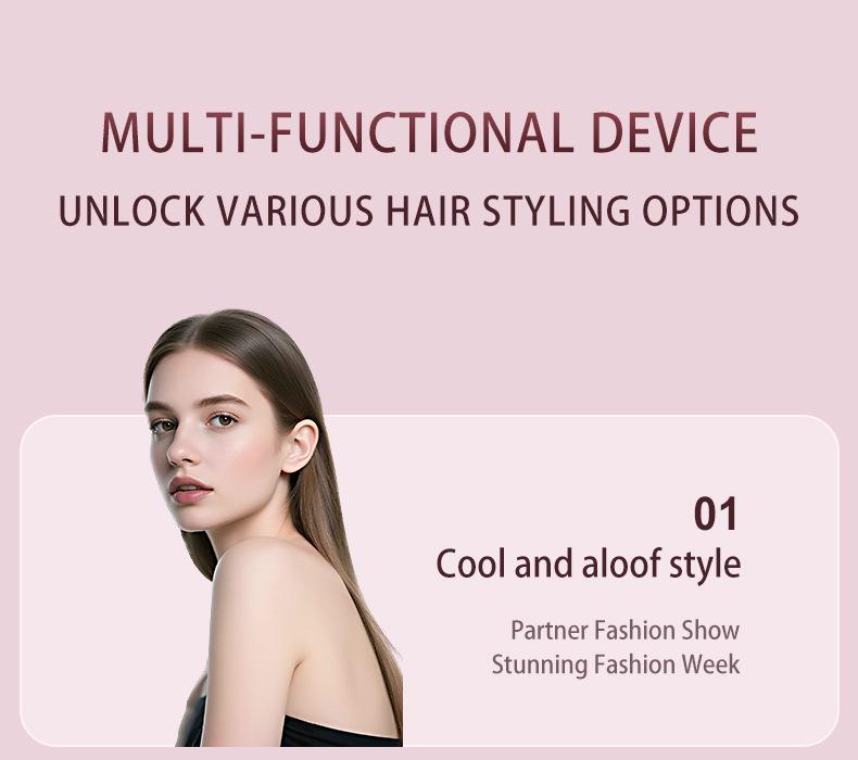 Dual-Use Mini Portable Hair Straightener & Curler for Bangs