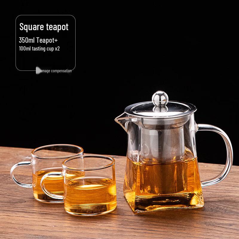 Zisiz Heat-Resistant Glass Infuser Teapot