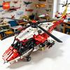 1528 PEZZI Elicottero di Soccorso Costiero ad Alta Simulazione Mattoncini da Costruzione Puzzle Fai da Te Modello di Aeroplano Regali di Compleanno per Bambini