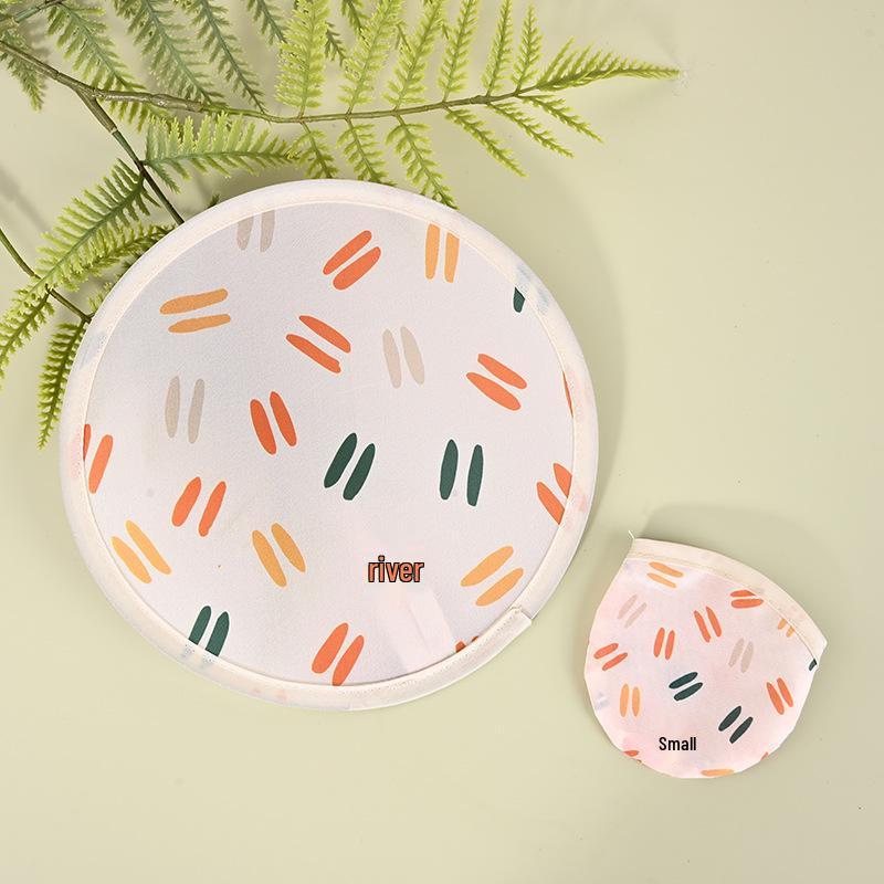Custom Logo Reflective Mini Folding Disc Fan - Portable Promotional Support Fan белый