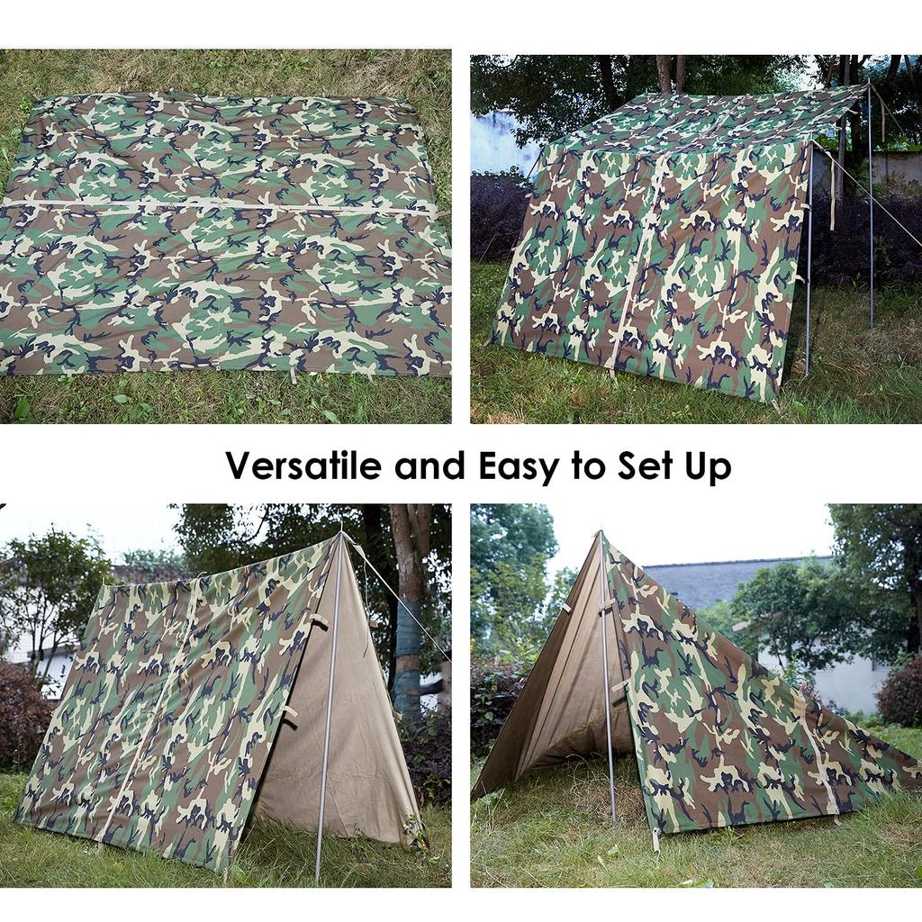 AKmax Military Tarp Survival Shelter Stan Lehký Bushcraft Fly By Bee Cover Rain and Sun Woodland