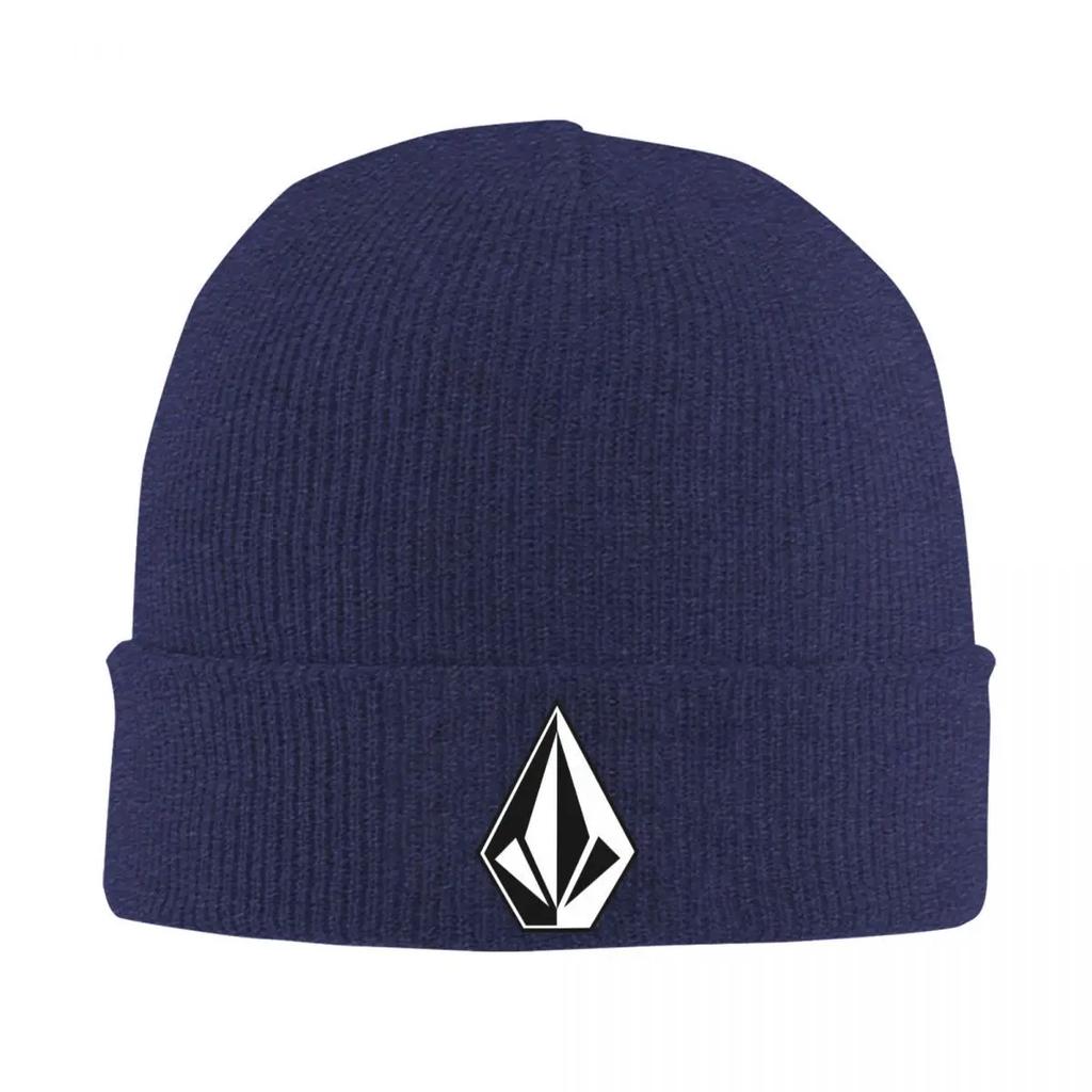 New Volcom Logo Warm Knitted Cap Fashion Bonnet Hat Autumn Winter Outdoor Beanies Hats For Unisex Adult