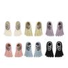 1 Pair Yoga 5-Toe Socks with Non-slip Gripper Breathable Mid-calf Socks Summer Women Ballet Dance Pilates Cotton Toe Crew