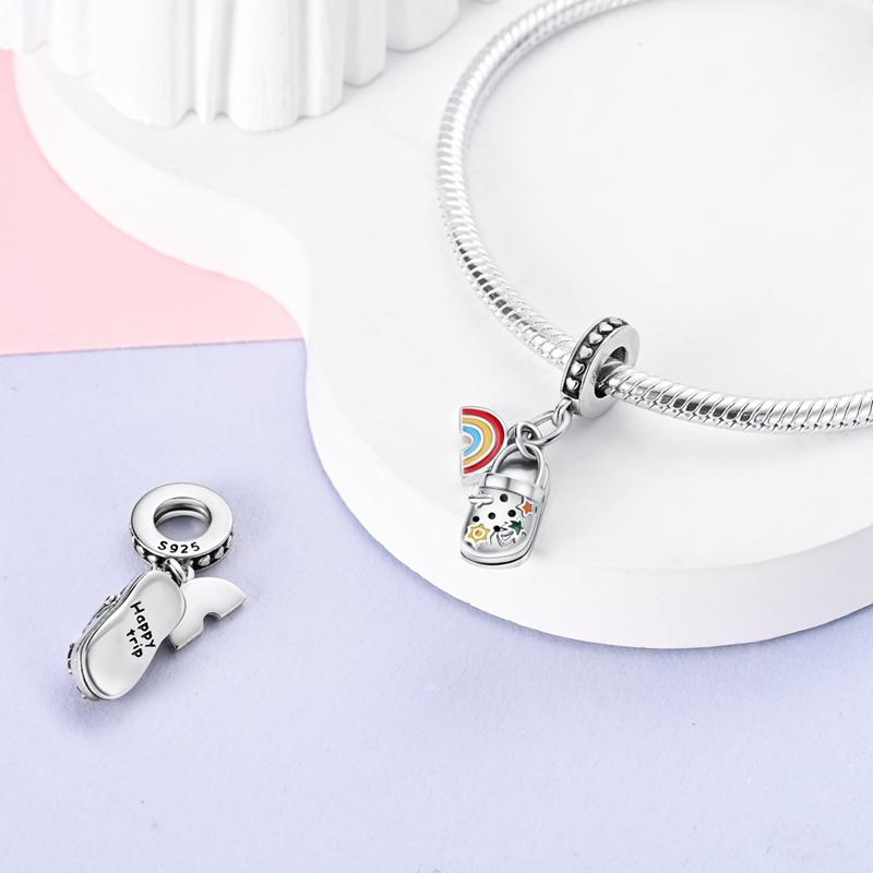 Hot 925 Sterling Silve Original Charms Beads Pendant Ballet Shoes Doll Character Life Charms Fit Bracelet DIY Women Jewelry Gift