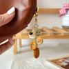 Coffee Cup and Bread Coin Purse Charm Fashionable Keychain Accessory Portable Bag Pendant for Women Girls Daily Use