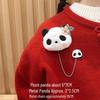 Adorable Red Panda Brooch: Cute Plush Backpack Pin for Students, Couples & Women - Perfect Birthday Gift