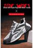 Men's Trendy Korean Style Breathable Dad Shoes with Vulcanized Thick Sole and Hidden Heel for All Seasons