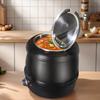 10L Buffet Warming Pot Stainless Steel Electric Soup Warmer Heating Stew Kettle for Restaurants and Party Home Catering