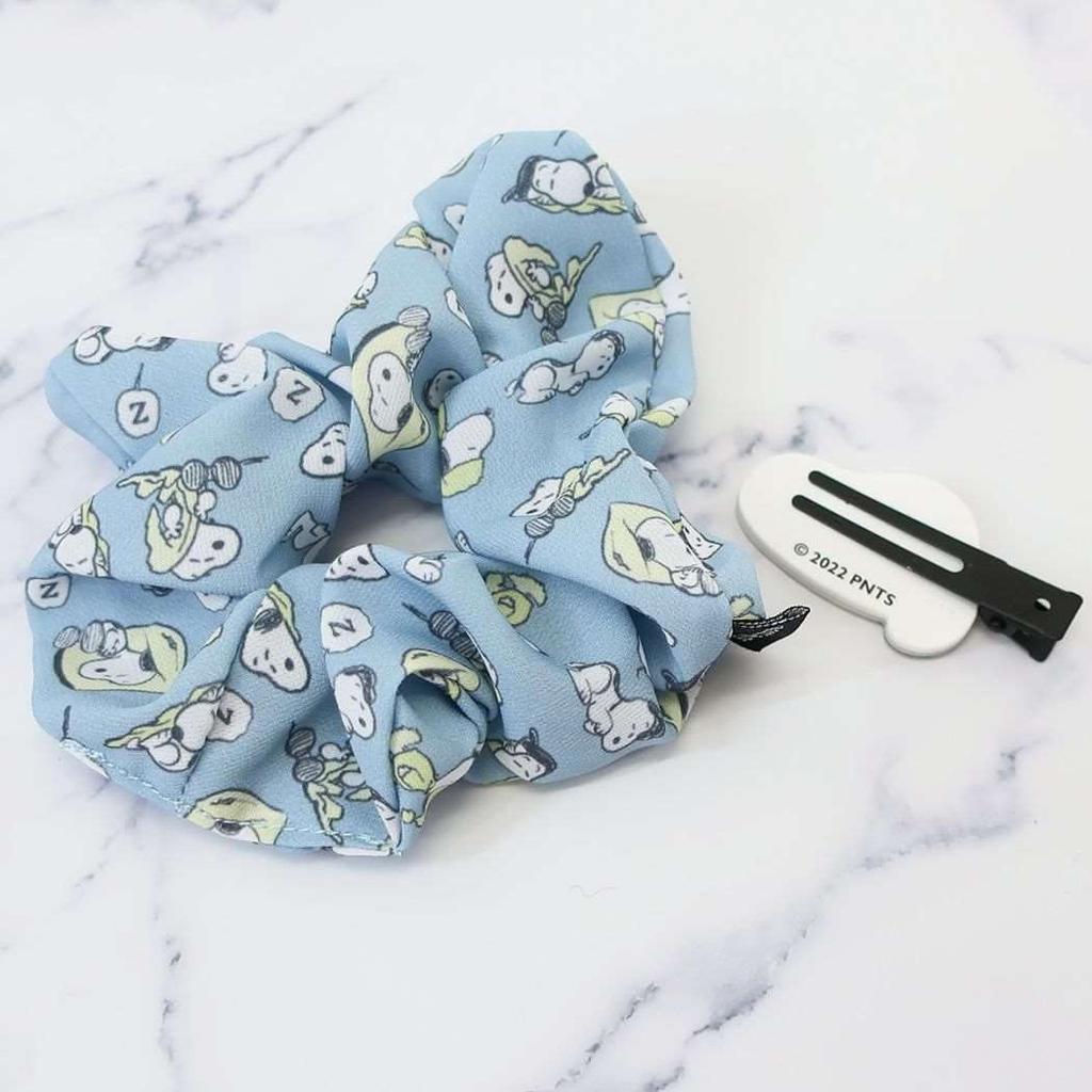Snoopy Turban Scrunchie Bangs Hair Accessories Set Sleeping Peanuts [Hair & & Clip] /
