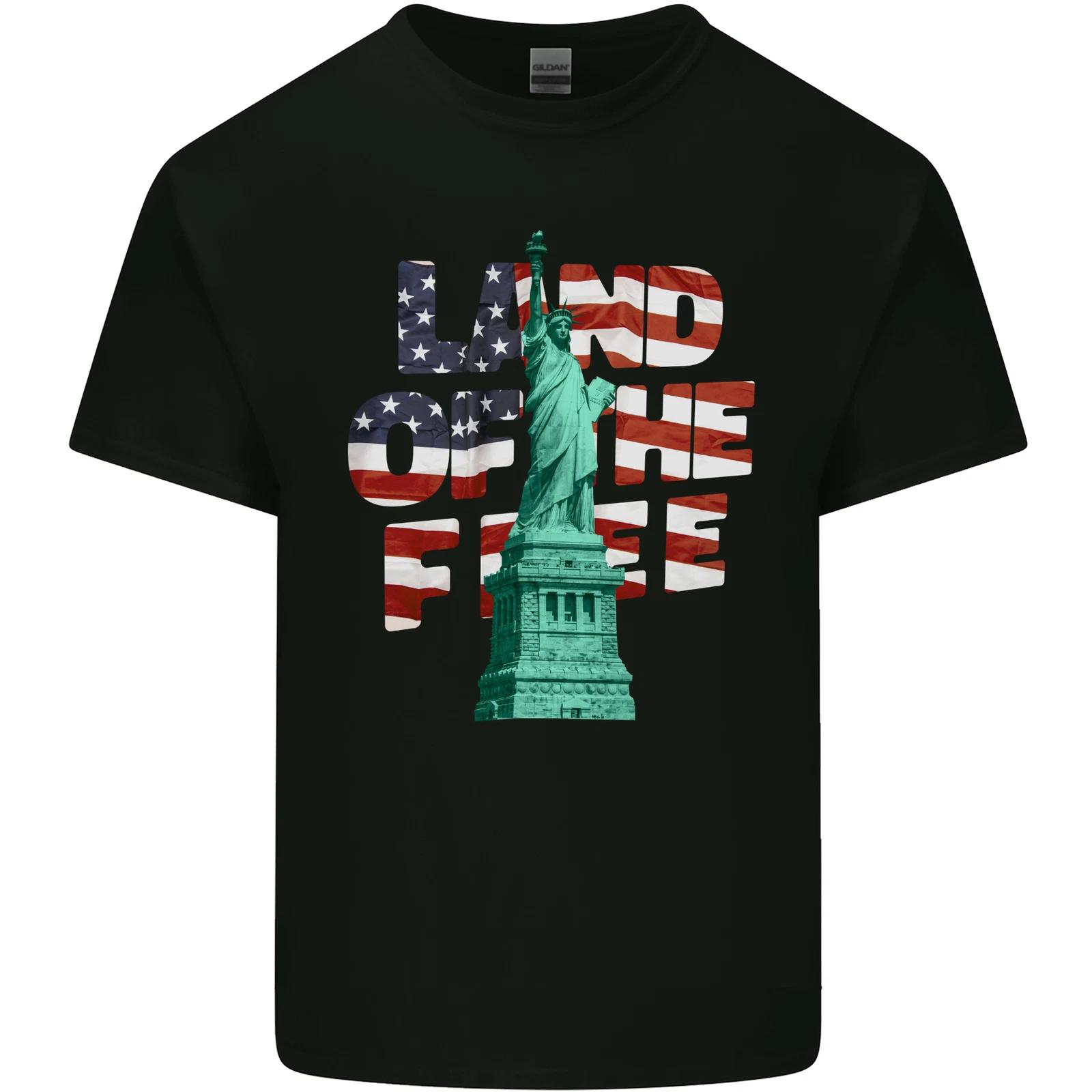 

Land of the Free Independence Day 4th of July Kids T-Shirt Childrens 2XL