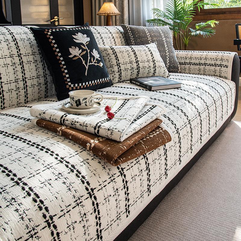 Modern Simple Wind Chenille Sofa Cushion  New Four-Season Universal Seat Cushion Non-Slip Sofa Cover Cover