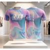 T-shirts simples et fashion avec lettres Run Tendance Mode Running en extérieur T-shirts unisexes imprimés en 3D T-shirts amples à séchage rapide Assortiment familial