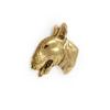 Bull Terrier, Bully II - Gold-plated Pin Brooch, Elegant Dog Ornament, Unique Pin by Art-Dog Brand