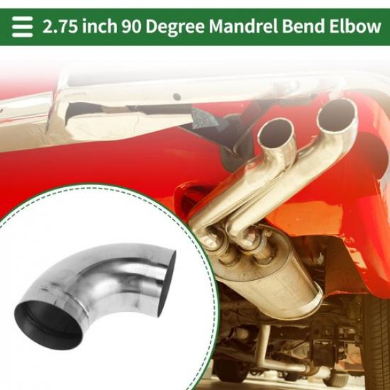 90 Degree Mandrel Exhaust Pipe  275  OD 394  Leg 304 Stainless Steel