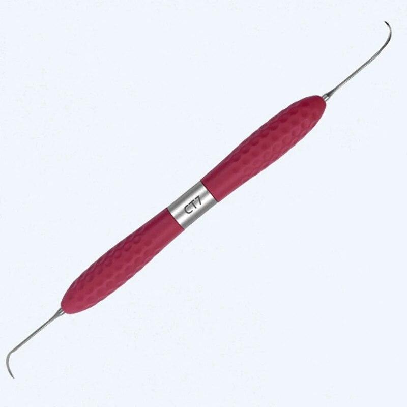 1 buc cuțit de restaurare estetică umplut cu rășină dentară pentru instrument de restaurare material de stomatologie cu mâner din silicon