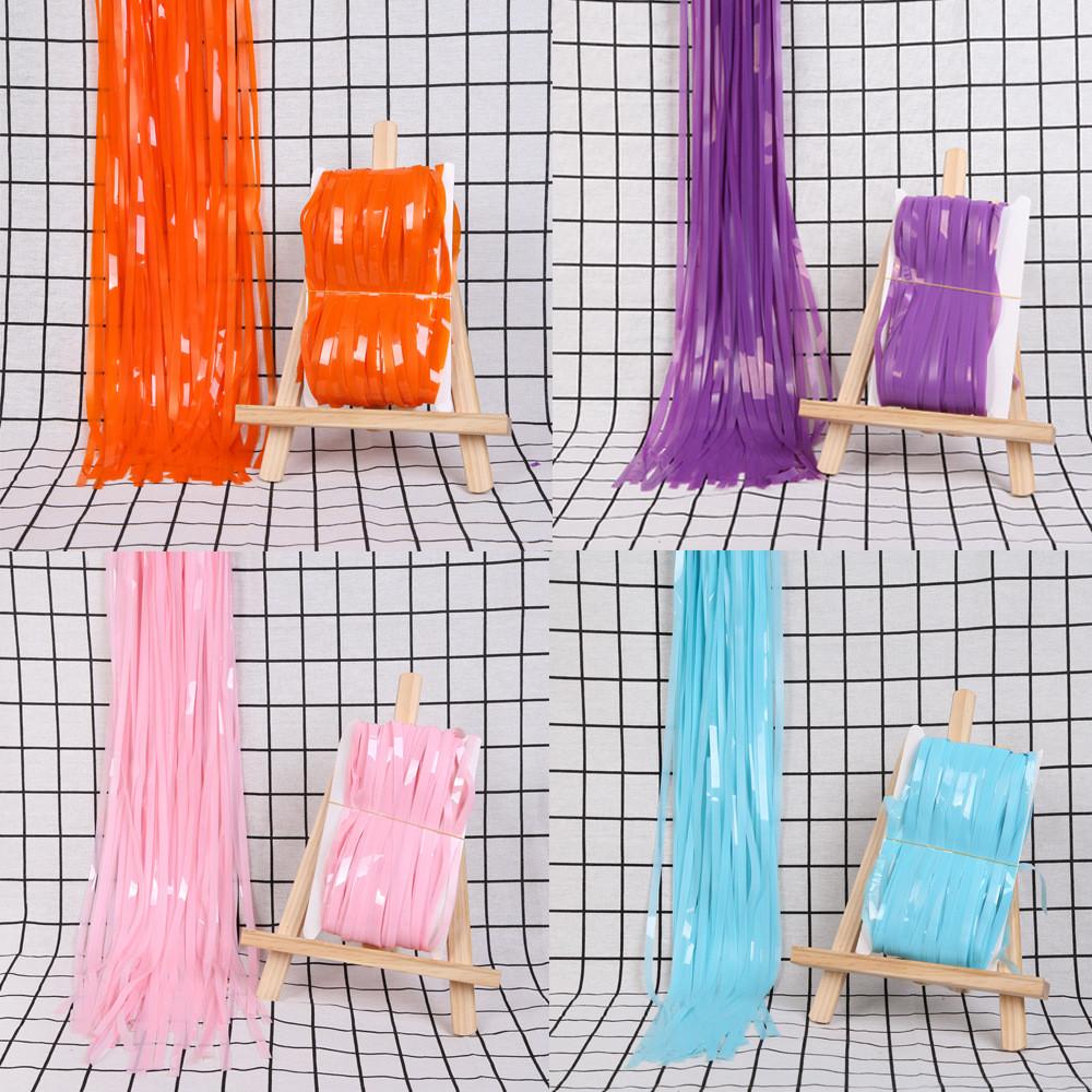 Eye 3 Catching Meter Macaron Rain Tassel Curtain For Luxurious Party And Decor Wedding