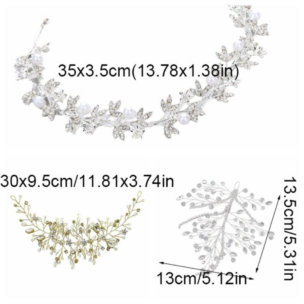 Sparkling Photography Headband Rhinestone Wedding Wreath Vintage Bride Headdress Women