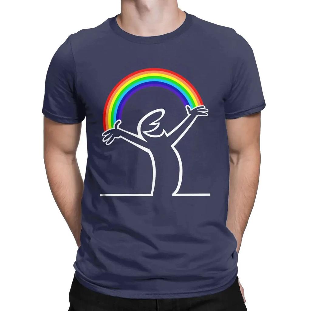 La Linea Men Lineman Rainbow La Linea T Shirt Cotton Clothing Vintage Short Sleeve O Neck Tees Birthday Present TShirt