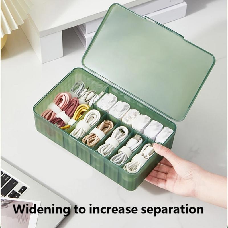 Oversized Large Capacity Cord Holders Cables Management Organizers With Reinforced Structure For Heavy Items Stacking