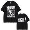 Vintage Y2K Korean Text Print Cotton Short Sleeve TShirt Black with White Washable Casual Streetwear Top Summer Tee Funny Tops