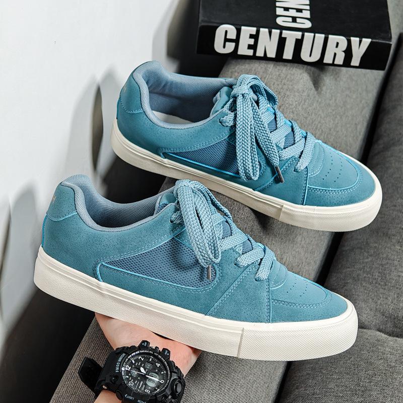 

2025 spring and summer new niche low-top breathable canvas shoes men s shoes versatile couple casual board shoes men 39.5 (Female 40 Male 39) синій