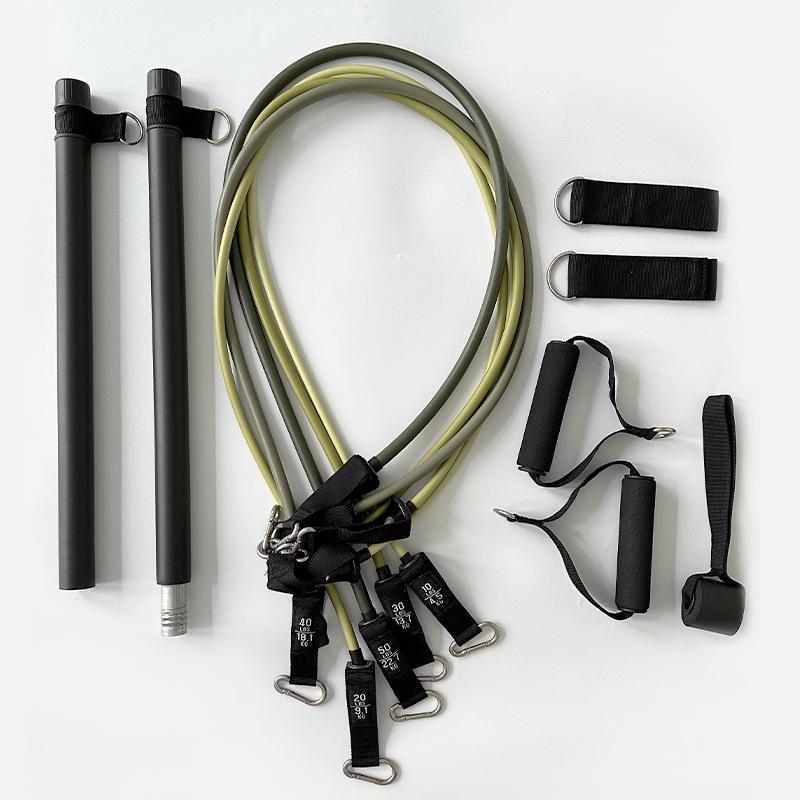 Multifunktionales TPE Elastisches Fitnessband Stangen-Set