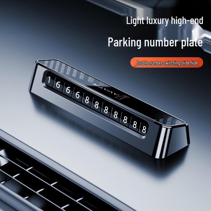 Avatr 07 Mobile Parking Phone Number Plate for 2024 Car Model with Concealed Avatr 12 Sliding Feature